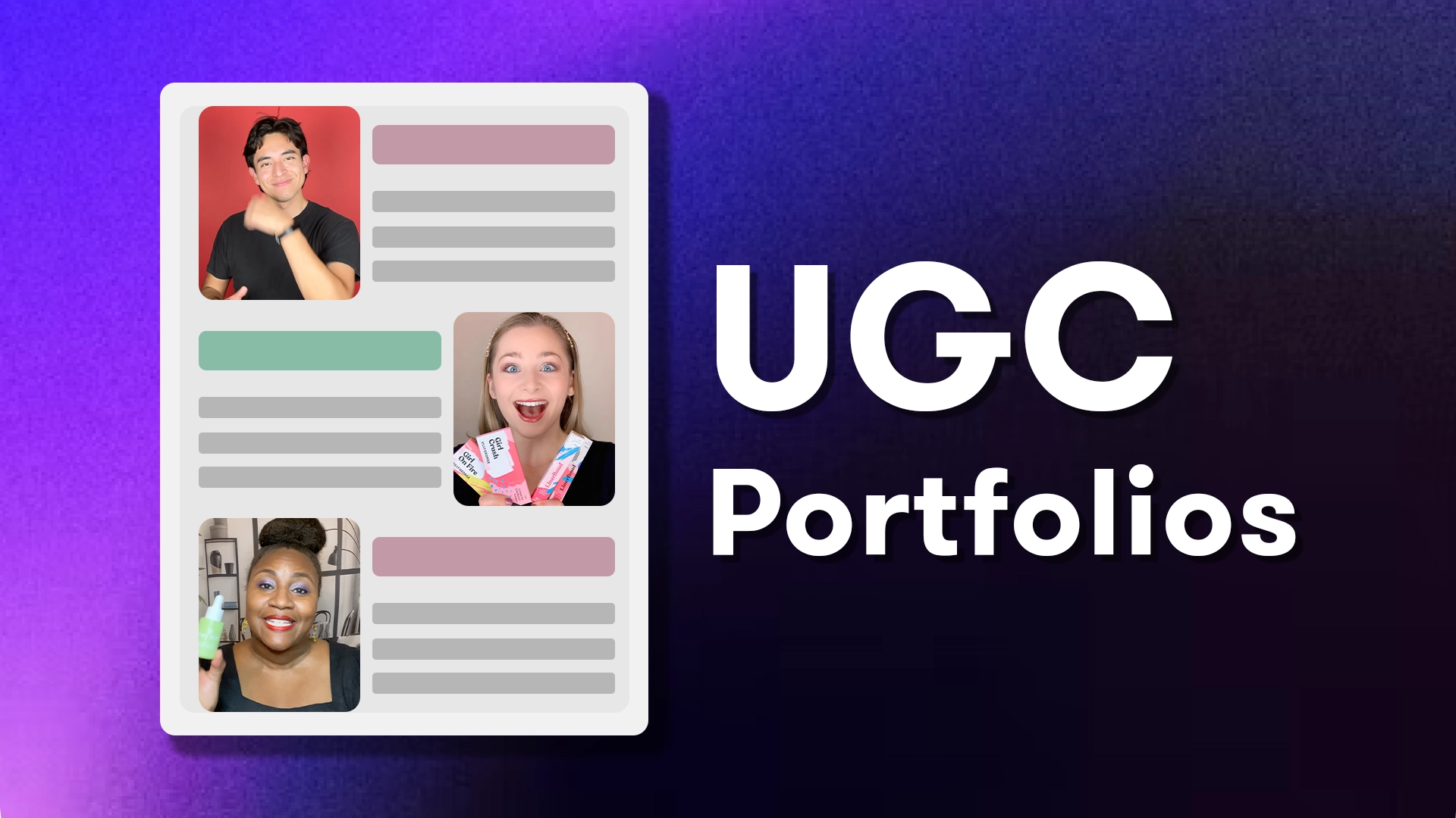 Your First UGC Portfolio: A Step-by-Step Guide with Examples